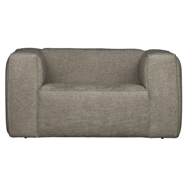 Bean fauteuil grove melange stof travertin